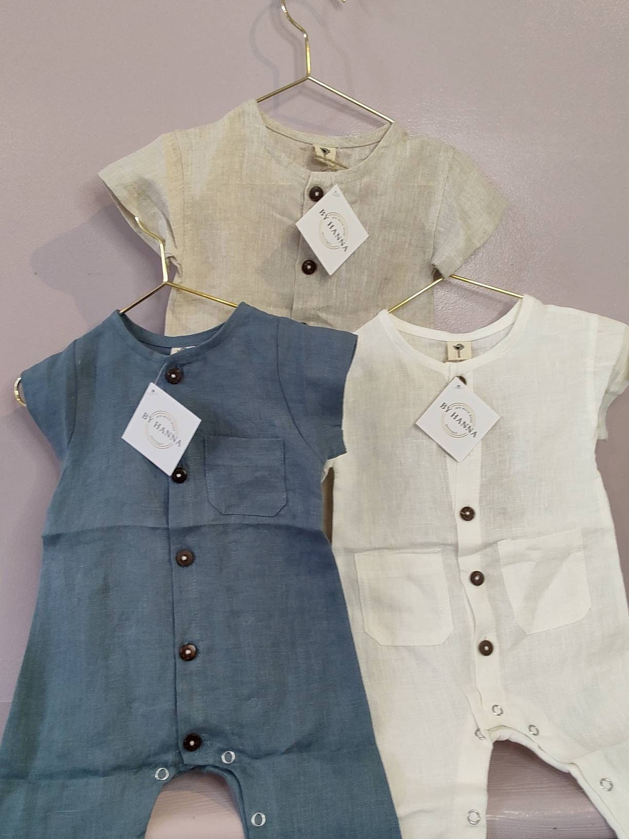 Linen Rompers
