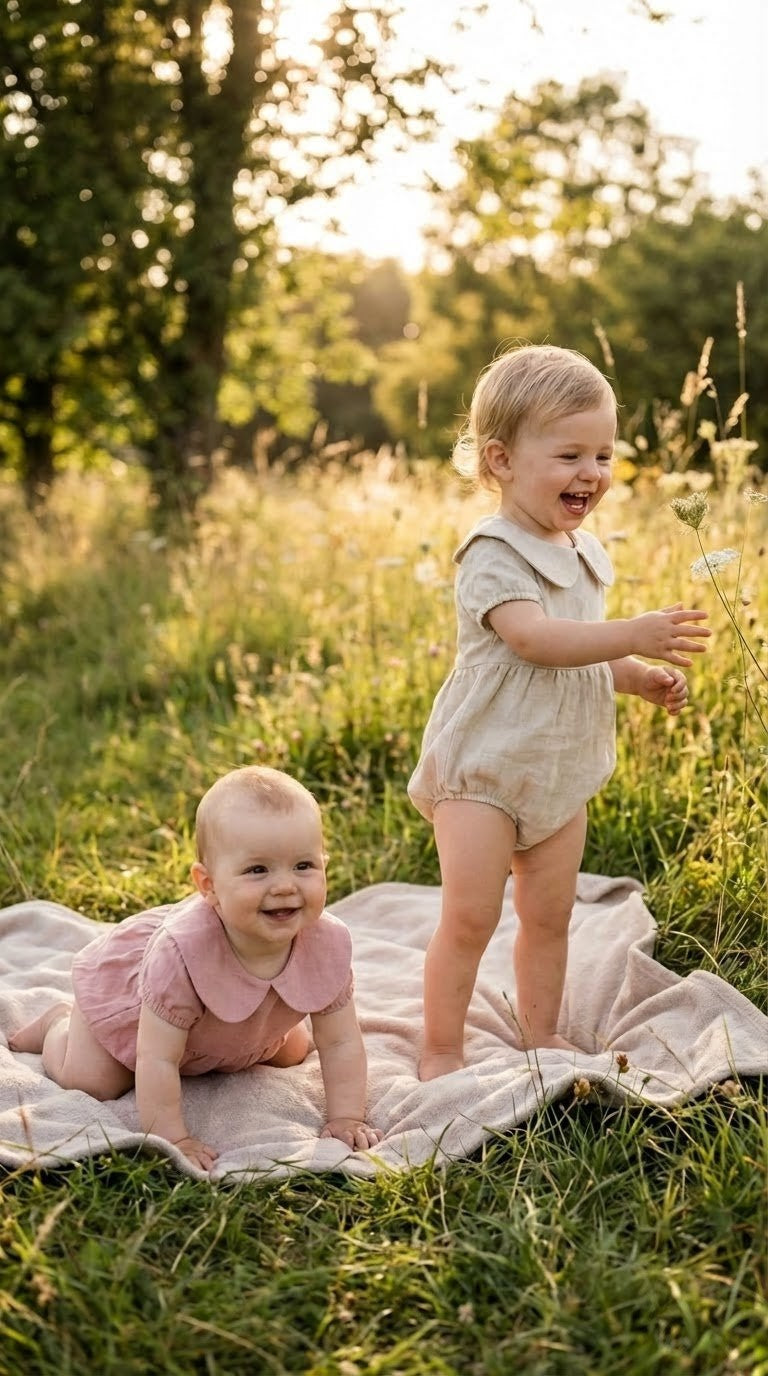 Linen Peter Pan Collar Romper