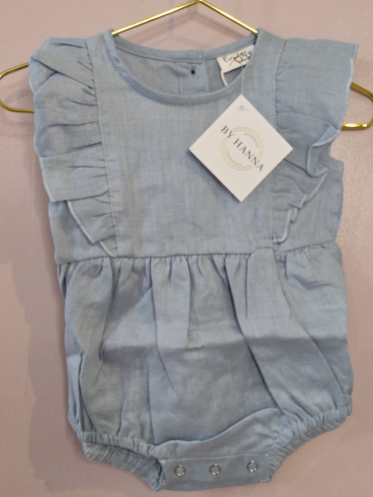 Ruffle Linen Romper