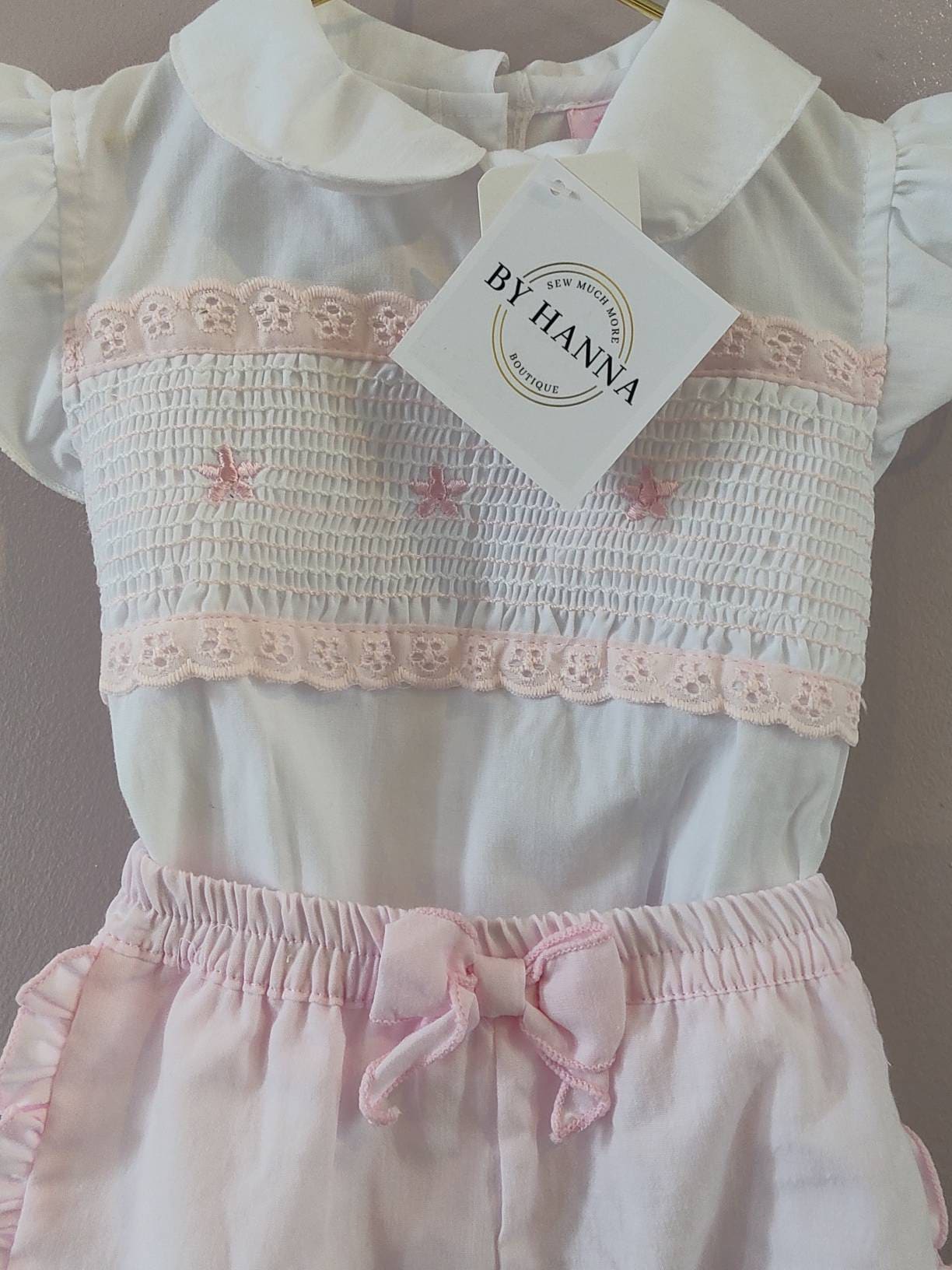 Smocked Shirt and Short Set