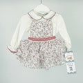 Floral Pinafore Dress Set