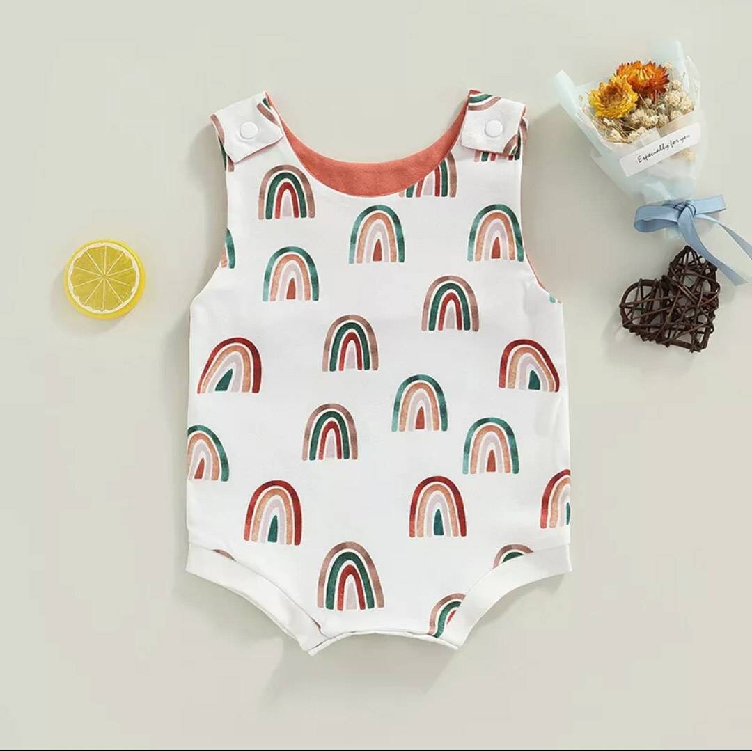 Sea life/ Rainbow Romper