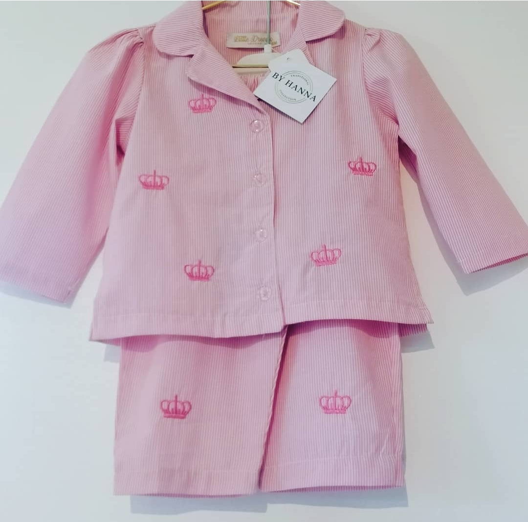 Pricess Embroidered PJ's