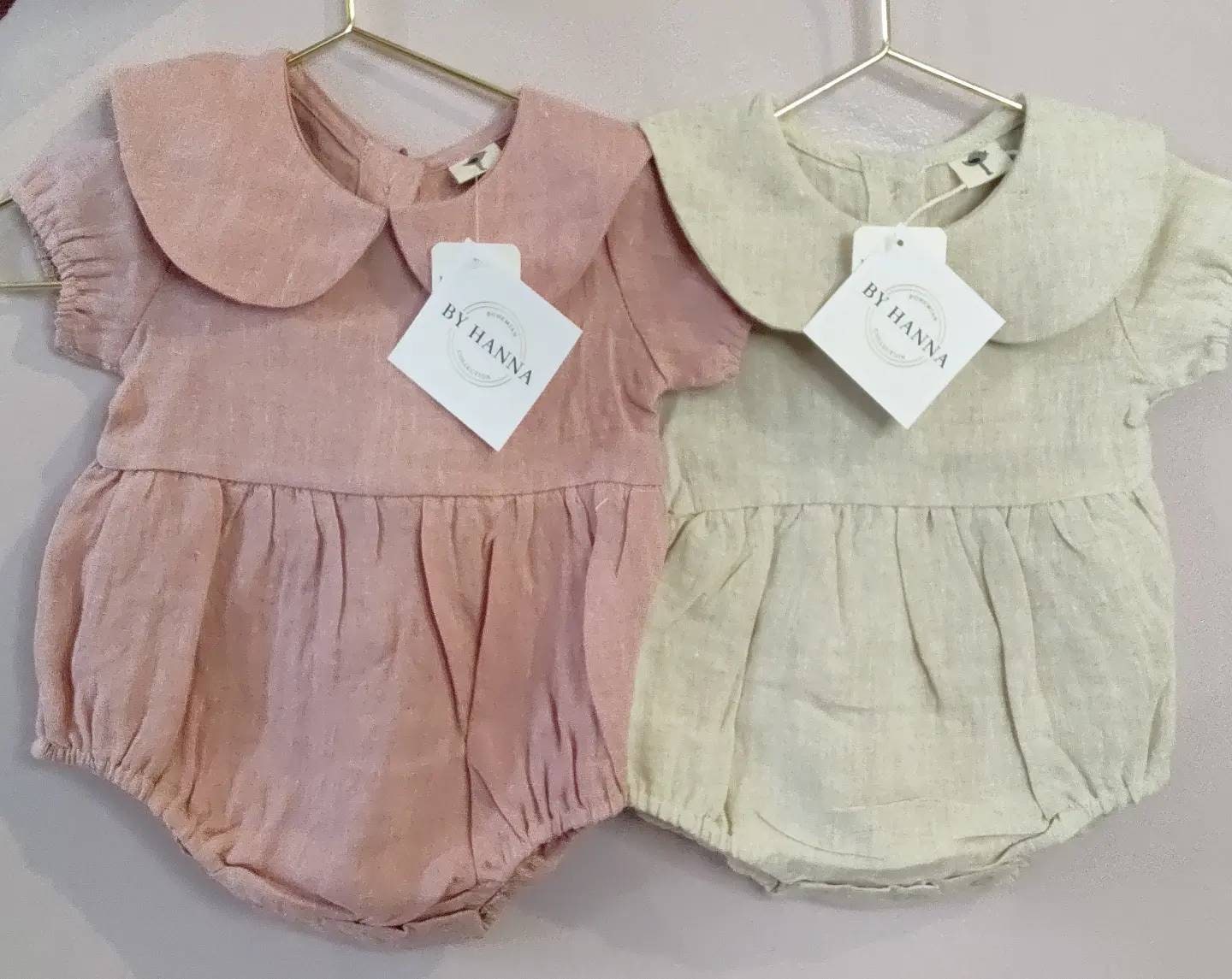Linen Peter Pan Collar Romper