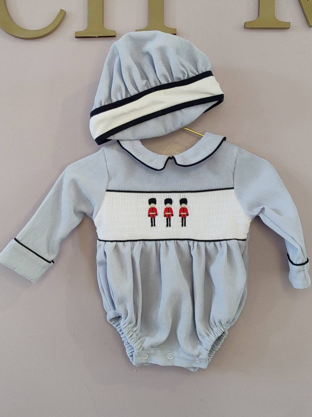 Toy Solider Romper and Hat set